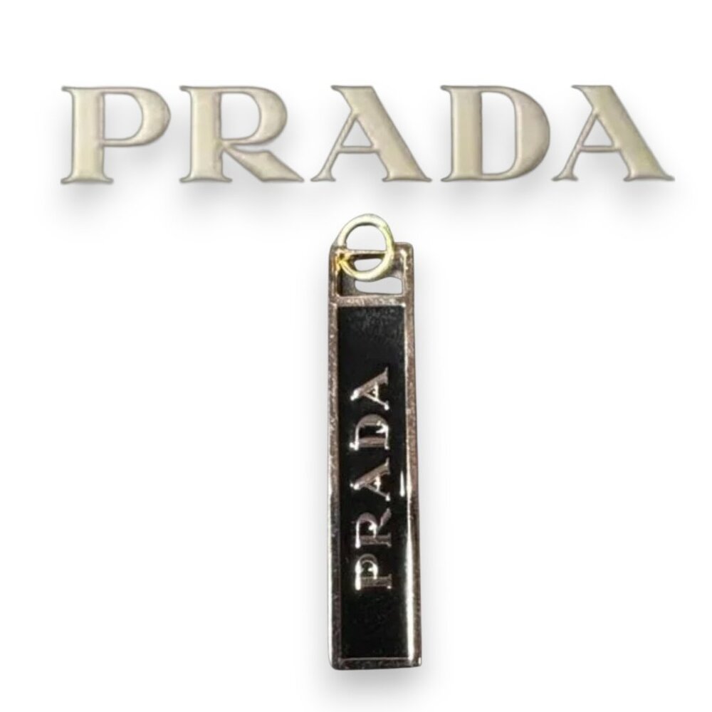 Prada Bar Charm - Authentic Charm with Unbranded Gold-tone Chain
